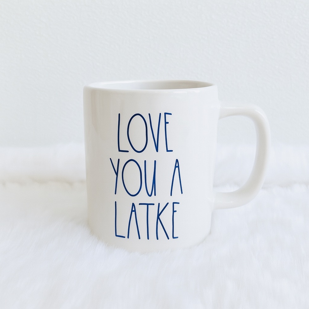 Rae Dunn LOVE YOU A LATKE Mug Artisan Collection by Magenta Holiday Cup - Picture 1 of 11